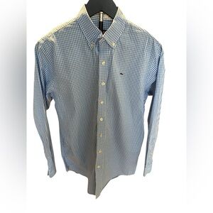 Vineyard Vines Blue Gingham Young Men’s  Shirt